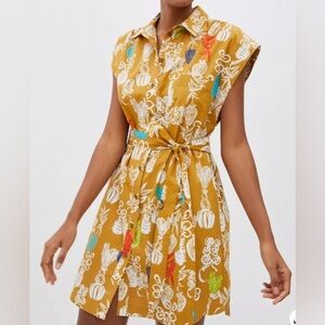 Maeve Floral Mustard Dress Size S